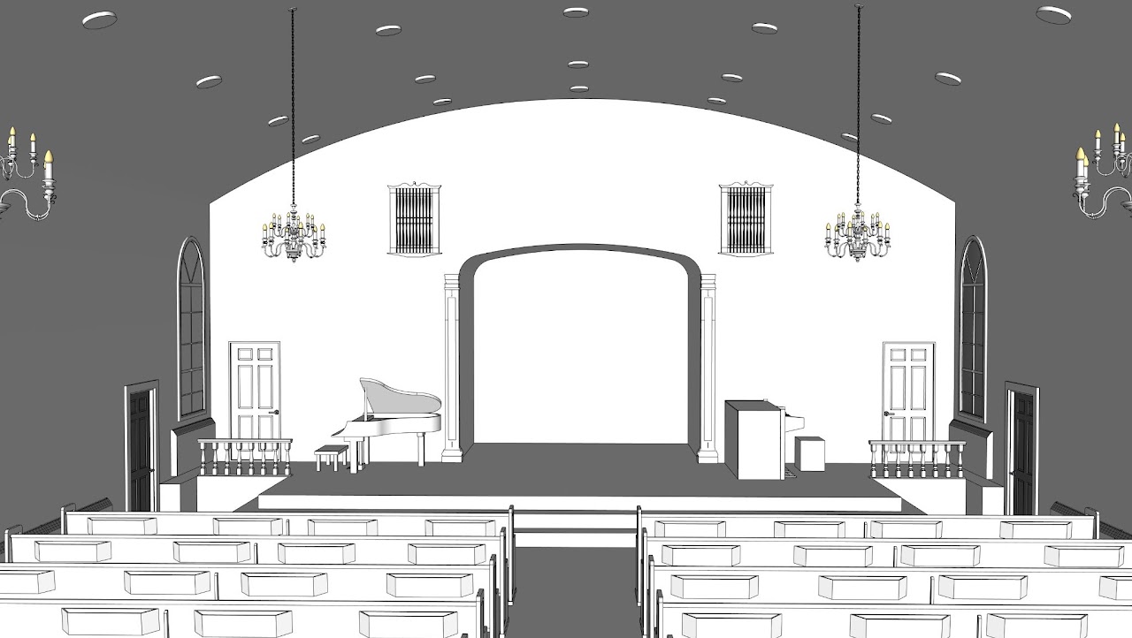 Church Main Hall Renovation Rendering — Havertown PA