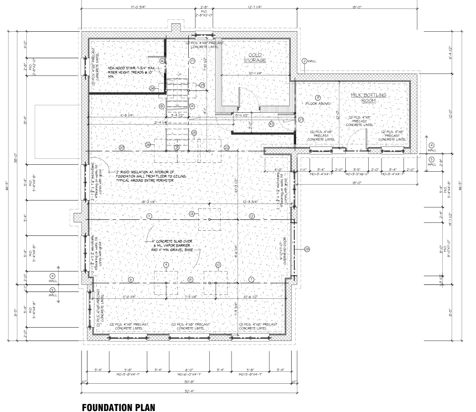 Permit Floor Plan & Foundation Plan — Airville PA