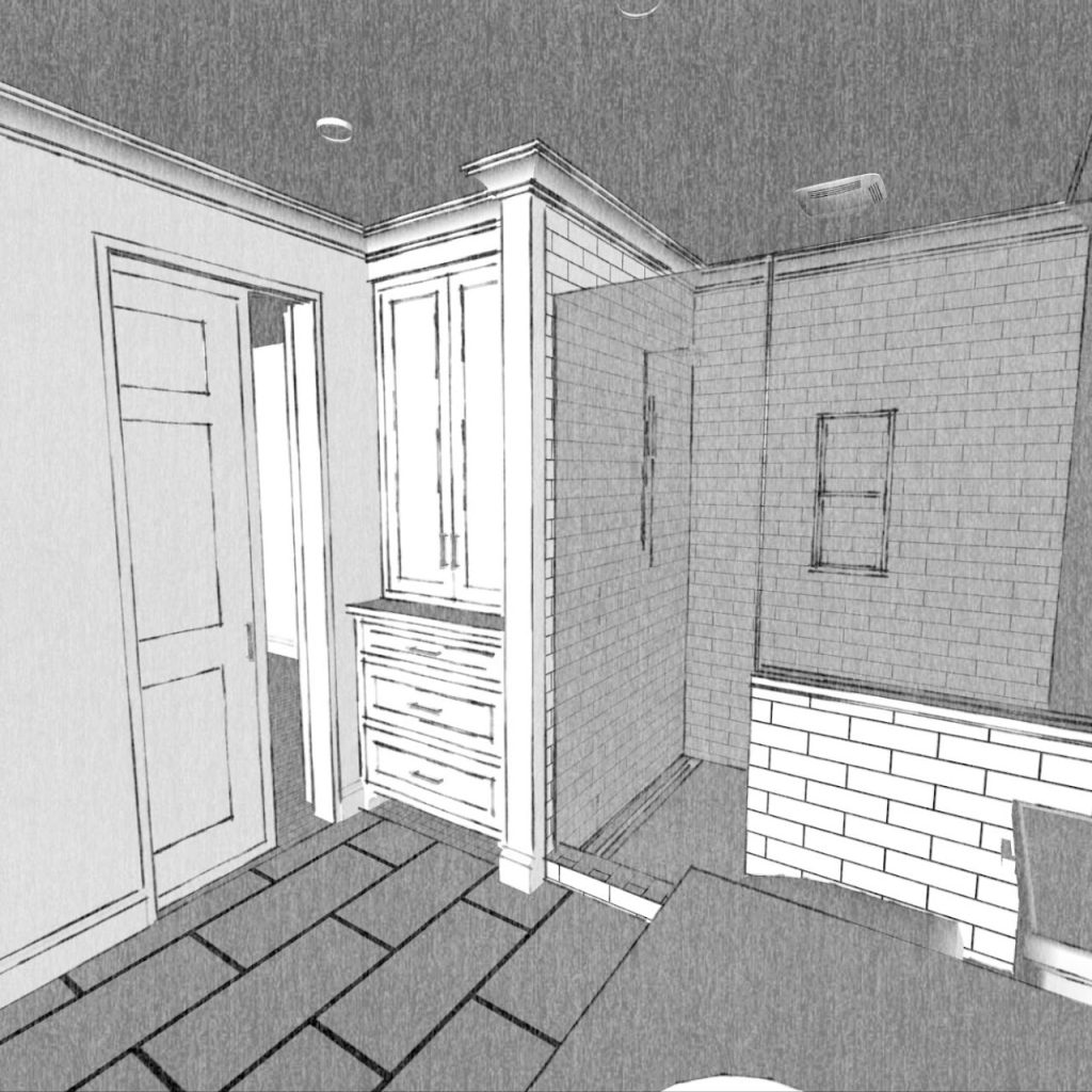 Bathroom Renovation 3D Rendering — Lancaster PA — project image 6