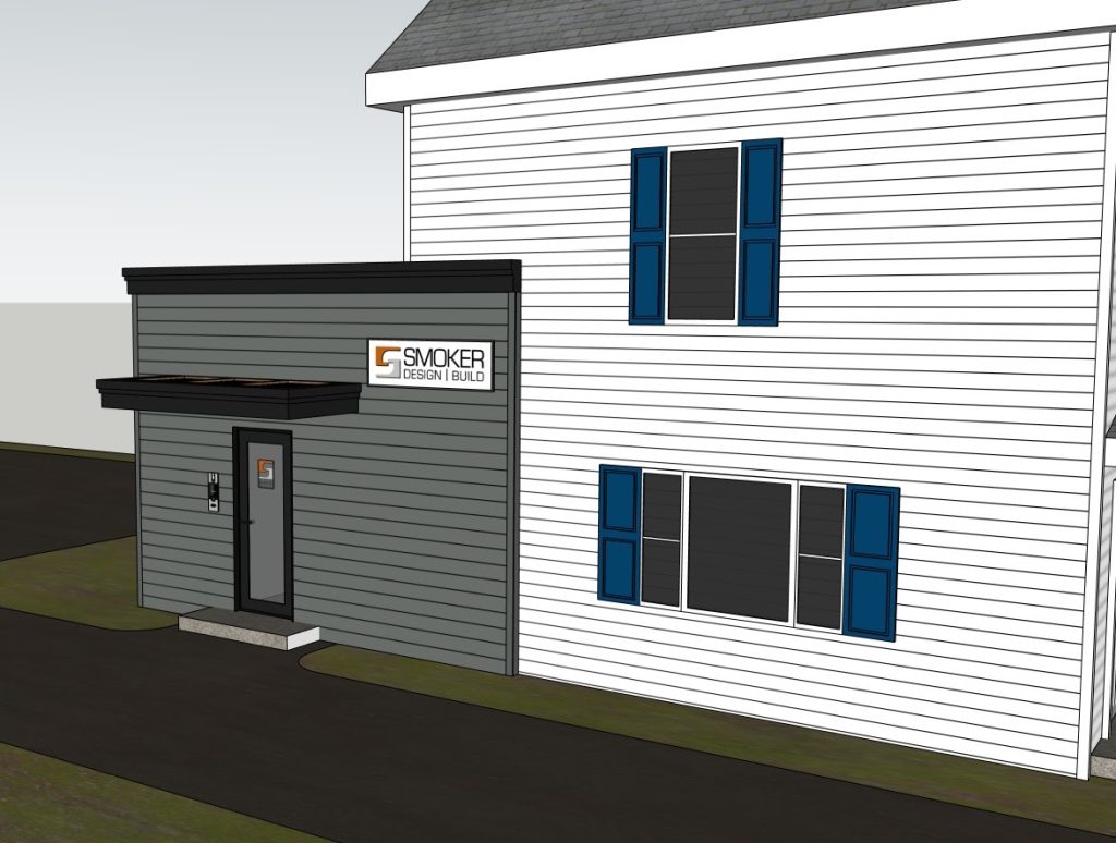 Commercial Office Exterior Rendering — Siding & Entrance Canopy Visualization / Lancaster, PA — project image 3