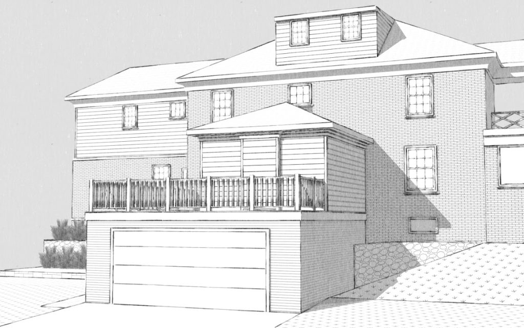 Home Addition with Garage & Deck Visualization — Lancaster PA — project image 3