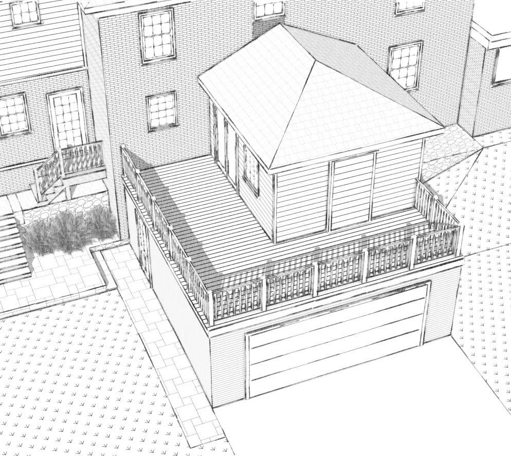 Home Addition with Garage & Deck Visualization — Lancaster PA — project image 4