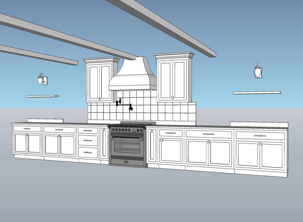 Kitchen & Facade Drafting and 3D Modeling — From Sketch to Blueprint — project image 6
