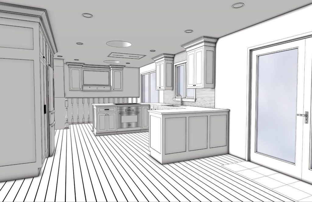Kitchen Renovation 3D Rendering — Willow Street PA — project image 4