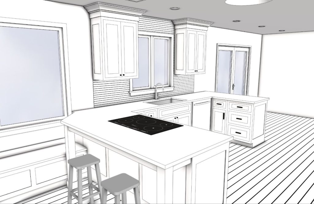 Kitchen Renovation 3D Rendering — Willow Street PA — project image 8
