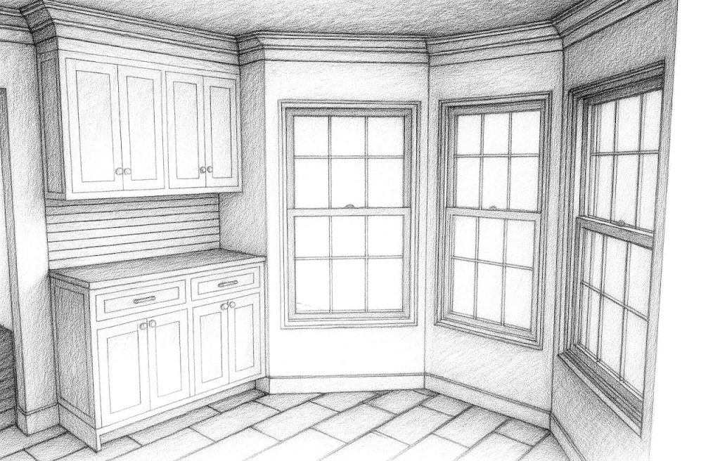Shaker Style Kitchen Renovation Rendering — Mountville PA — project image 7
